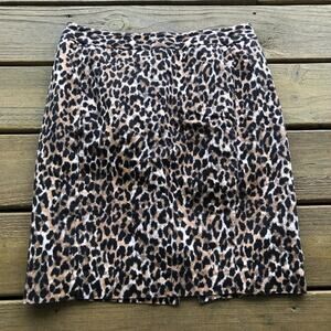 LOFT Cheetah Print Pencil Skirt